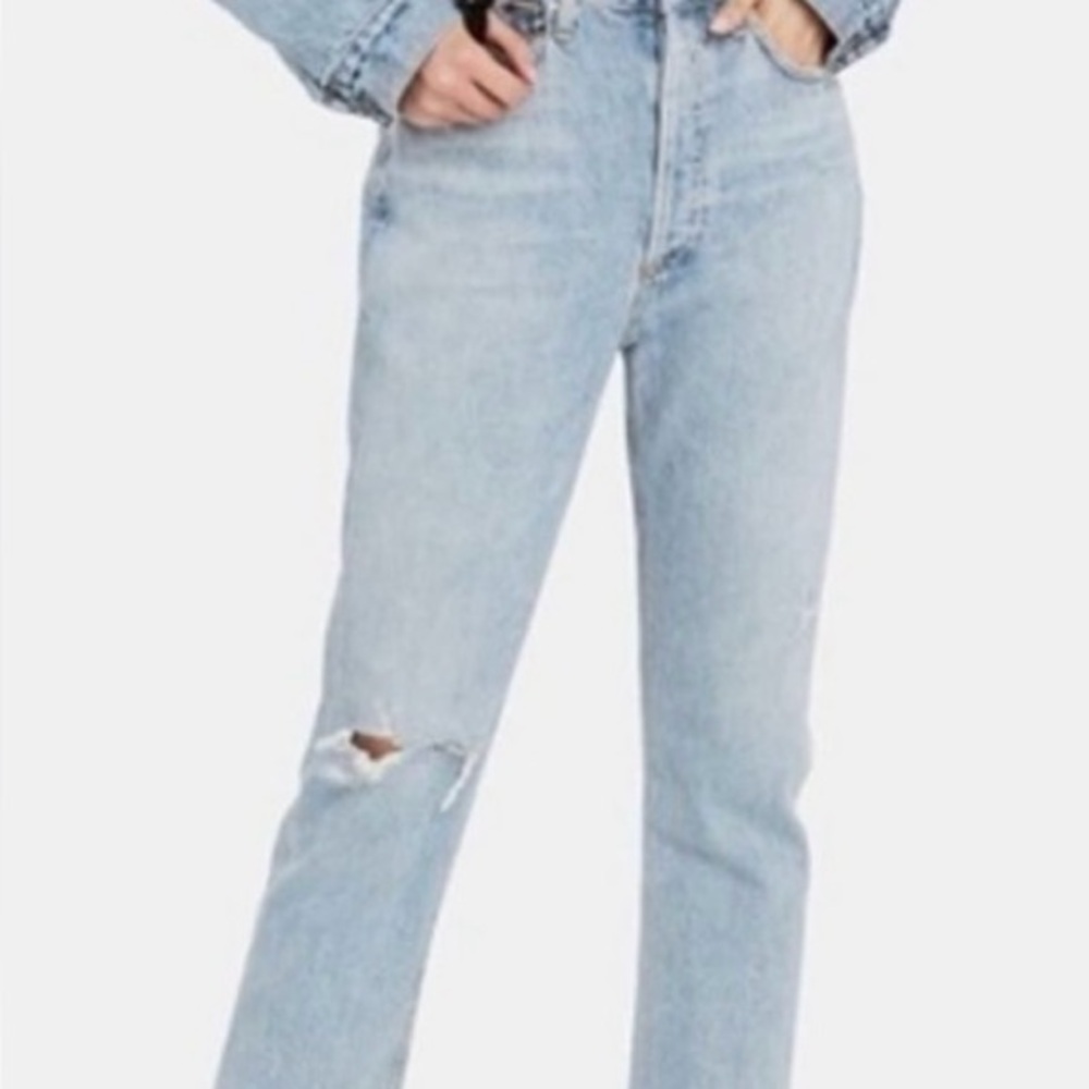 AGOLDE Riley High Rise Organic Cotton Jeans Size 27 B529